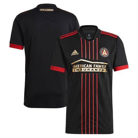 atlanta united fc adidas mls men's primary replica jersey|Atlanta United FC adidas 2021 The BLVCK Kit Replica Jersey.